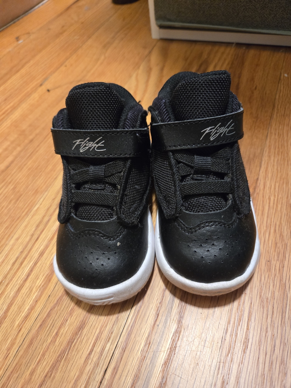 Jordan 6c Black and White High-Top Sneakers with 'Flight' Strap